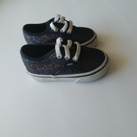 Vans Other - Rainbow Glitter Vans Authentic Skate Shoes